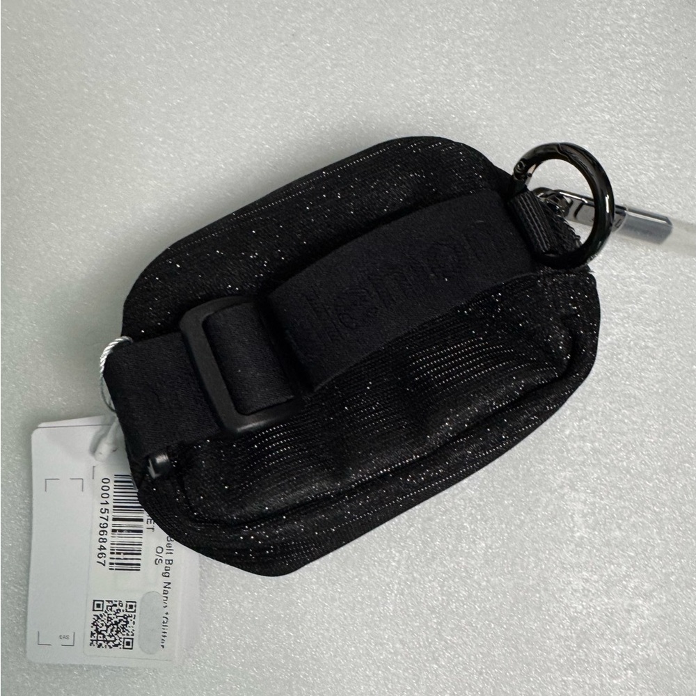 Lululemon everywhere  belt bag nano Black glitter  Pouch - Picture 2 of 4